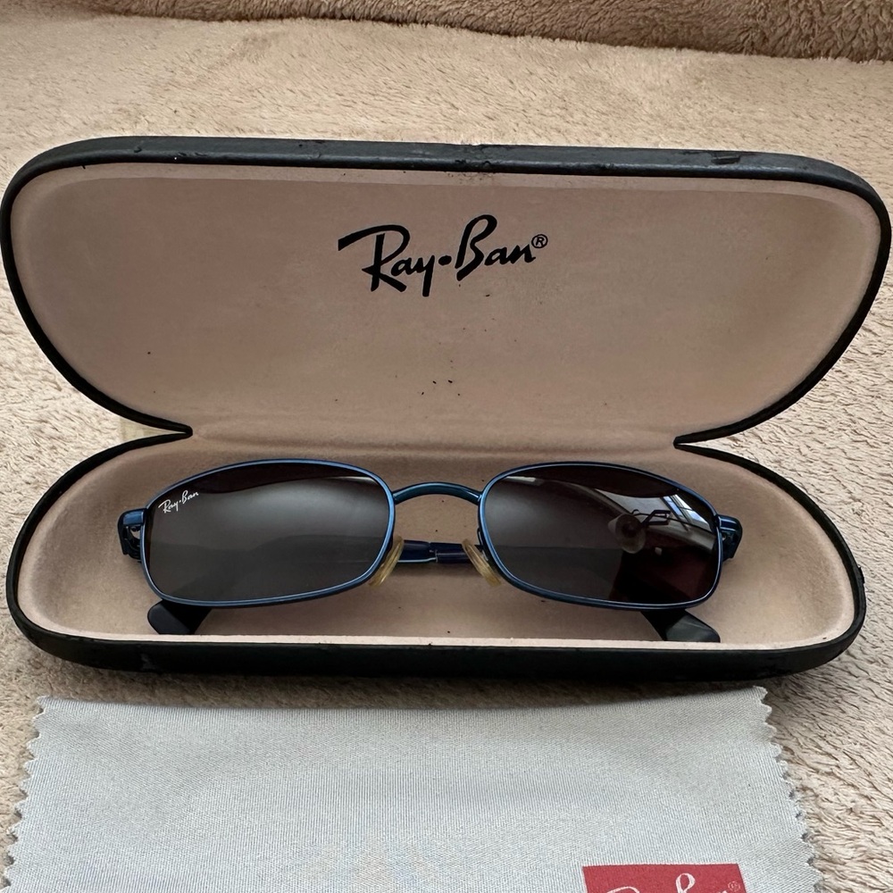 Ray-Ban Jr Blue Rectangular metal frames Sunglass… - image 4